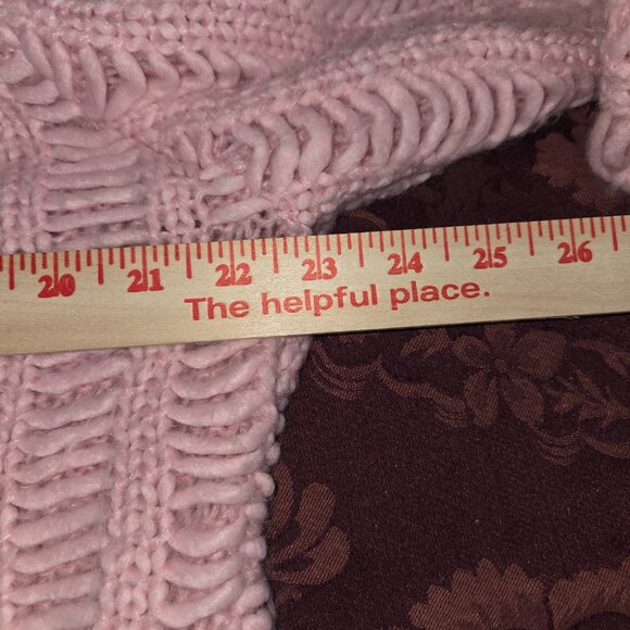 Angel II Designs by Karlon Pink Boho Zip Cardigan Women's XL - Picture 7 of 8